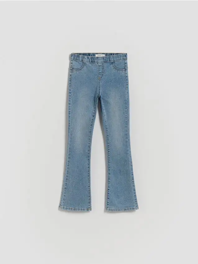 Jeggings flare svasati Colore blu