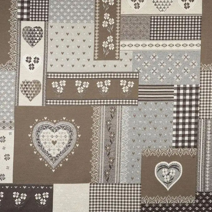 Tessuto jacquard Albisen marrone