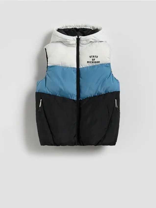 Gilet isolante con cappuccio Colore nero