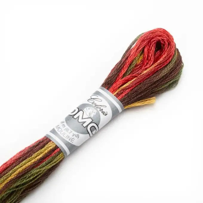 Filo mouliné Variation da ricamare rosso e marrone COL 4511