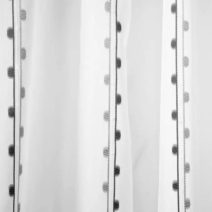 Tessuto jacquard velato grigio grande larghezza