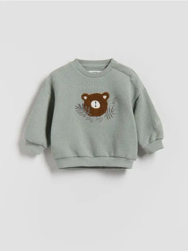 Maglione in cotone Colore verde chiaro