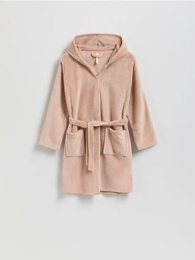 GIRLS` DRESSING GOWN Colore caffè