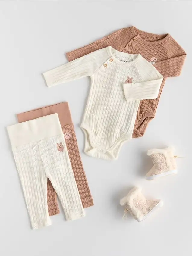 Body in cotone 2 pack Colore caffè