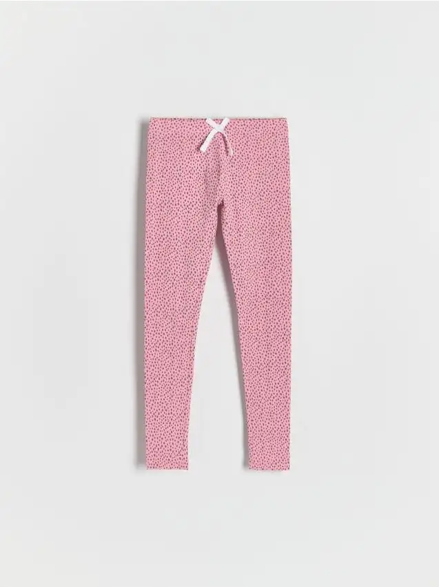 Leggings fantasia con fiocco Colore rosa