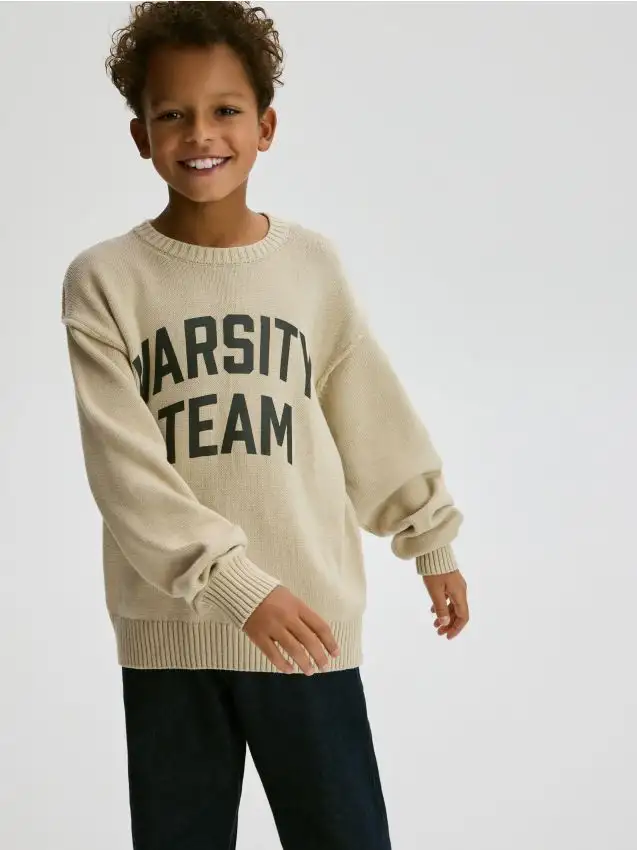 Maglione in cotone Colore beige