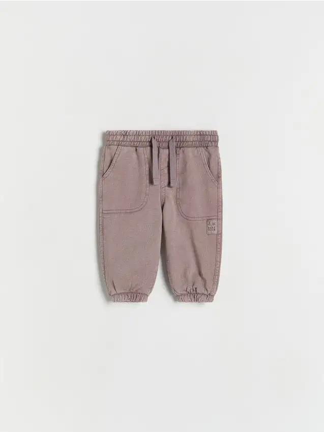 Pantaloni in cotone Colore uva