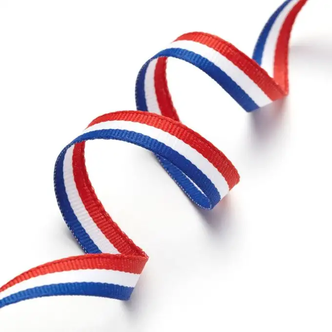Nastro tricolore Francia blu bianco rosso 10mm
