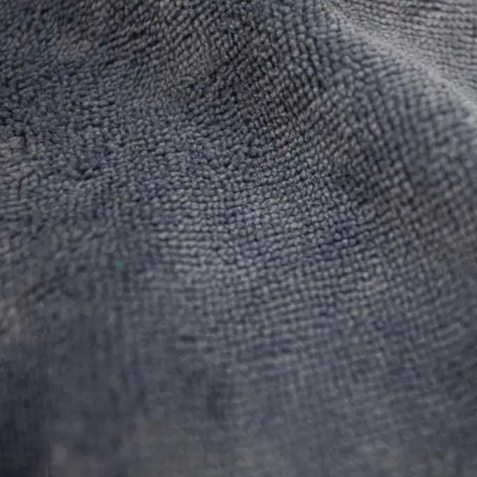 Tessuto spugna bambù peluche viola