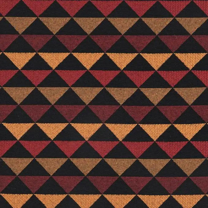 Tessuto jacquard triangolo Selena arancione