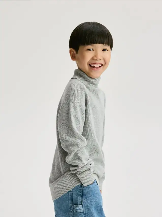 Dolcevita in cotone Colore grigio chiaro