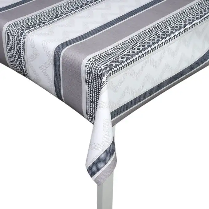 Tovaglia protettiva grigia a righe