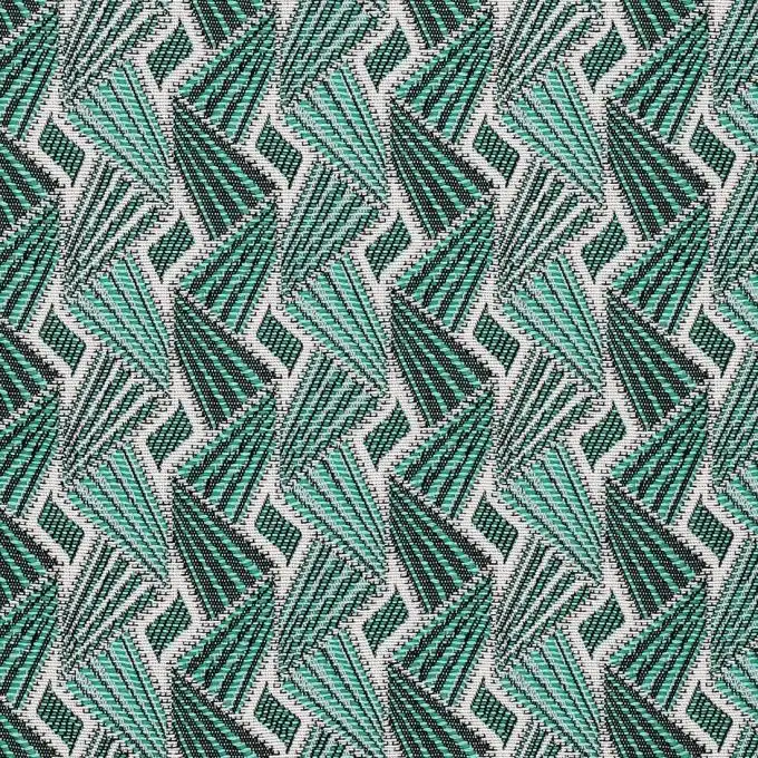 Tessuto jacquard verde smeraldo