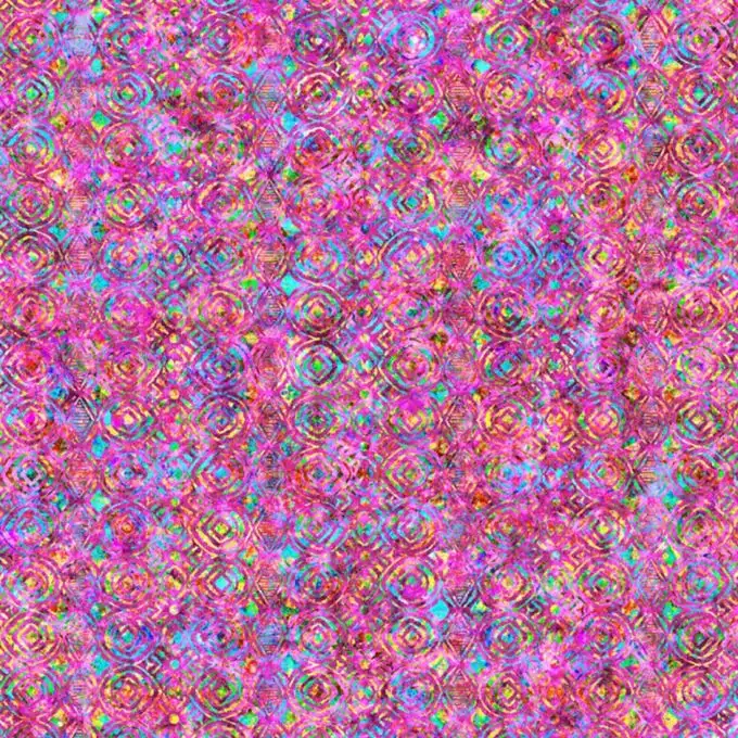 Tessuto cotone forma multicolore rosa