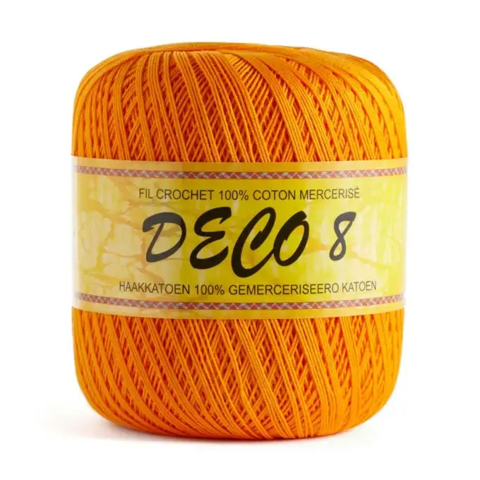 Gomitolo di filato per uncinetto Deco8 - Arancione