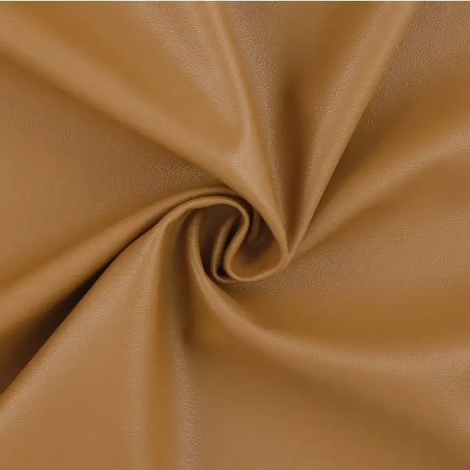 Similpelle scamosciata monocolor cammello