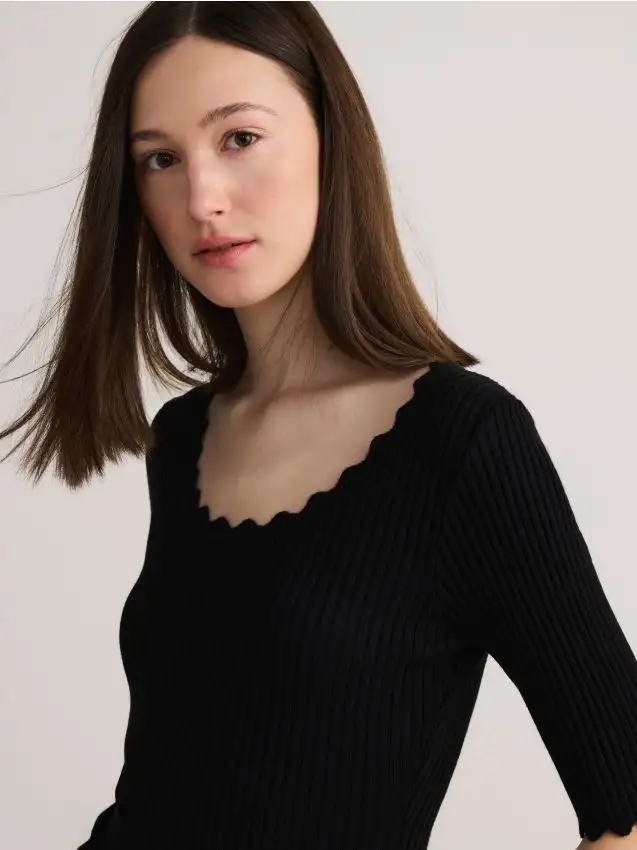 Camicetta in viscosa Colore nero