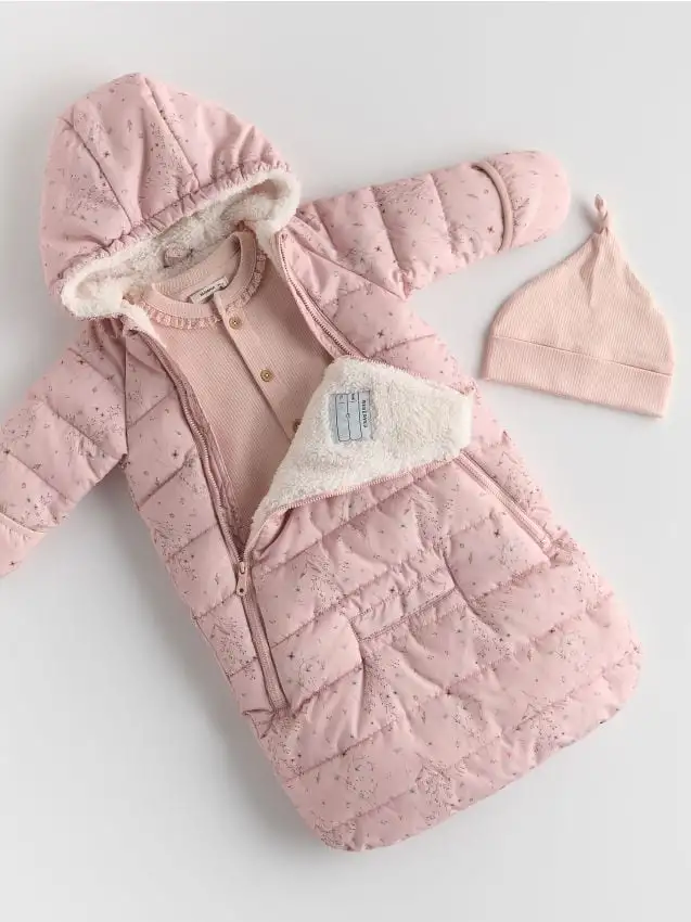 Sacco nanna isolante con motivo floreale Colore rosa cipria