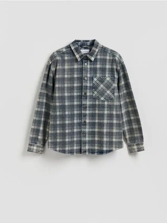 Camicia comfort fit a quadri Colore blu