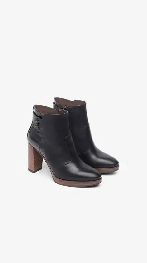 NEROGIARDINI WOMEN'S LEATHER ANKLE BOOTS