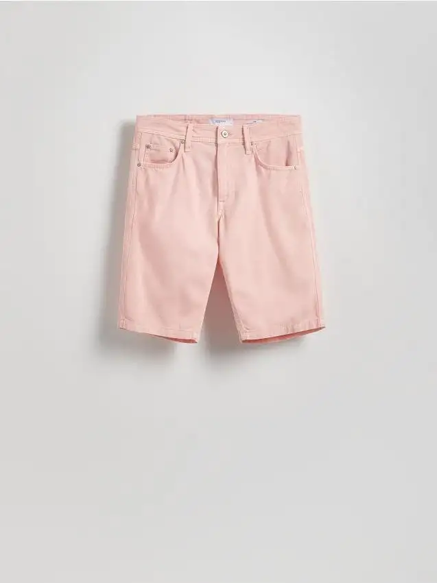 Pantaloncini di jeans con lyocell Colore arancione