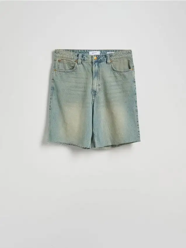 Pantaloncini di jeans straight Colore yellow jeans