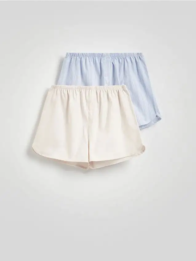 Confezione da 2 pantaloncini da pigiama Colore blu pallido