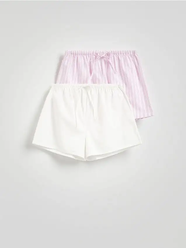 Confezione da 2 pantaloncini da pigiama Colore rosa pastello