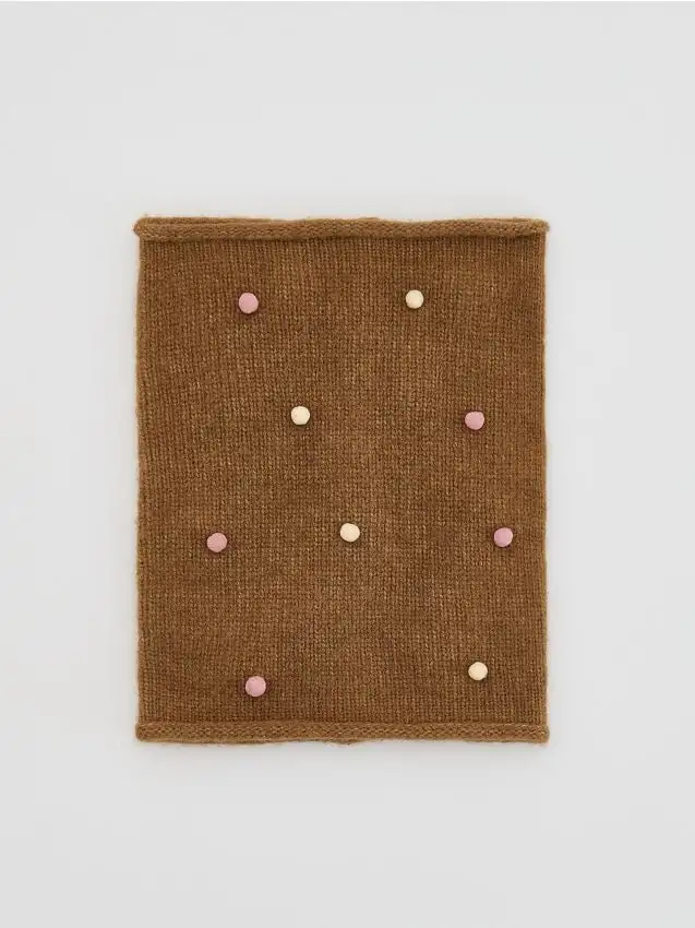 GIRLS` MUFFLER Colore beige