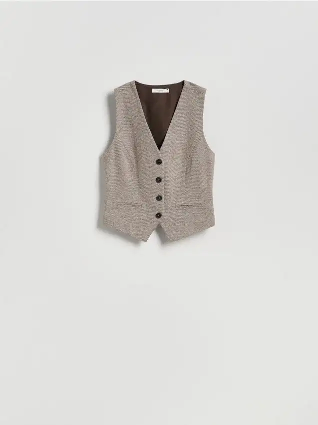 LADIES` VEST Colore caffè