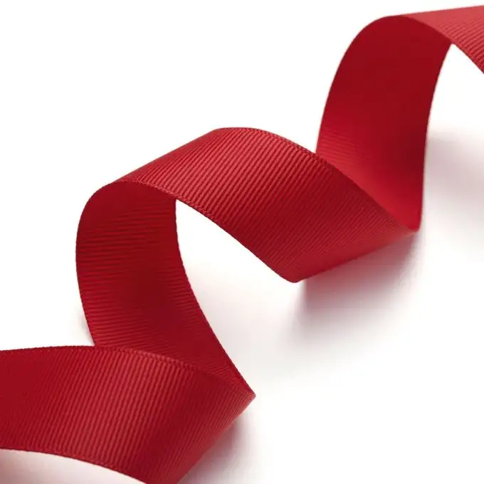 Nastro gros grain rosso scuro 25mm