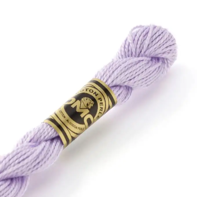 Filo di cotone perlato da ricamo DMC - Rosa a Viola