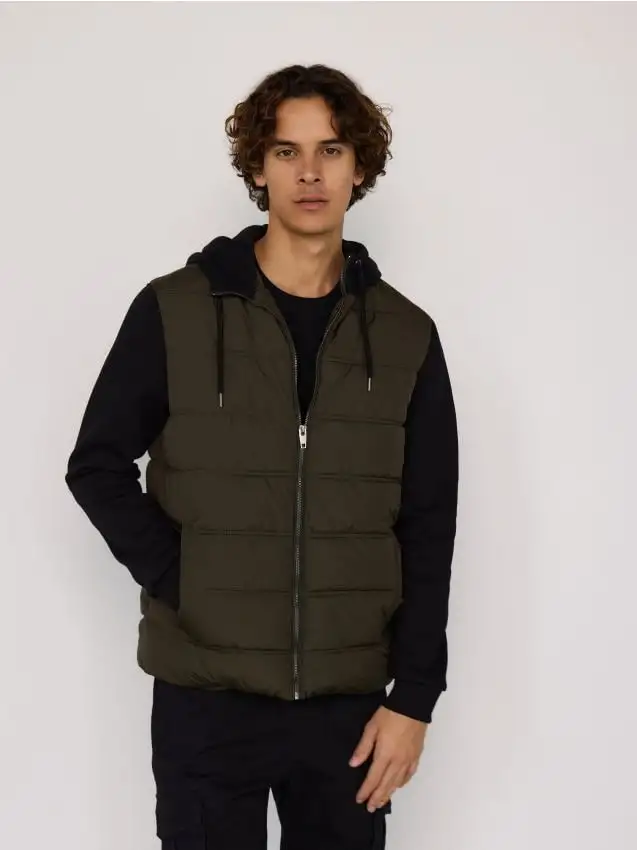 Giacca con cappuccio in jersey Colore verde