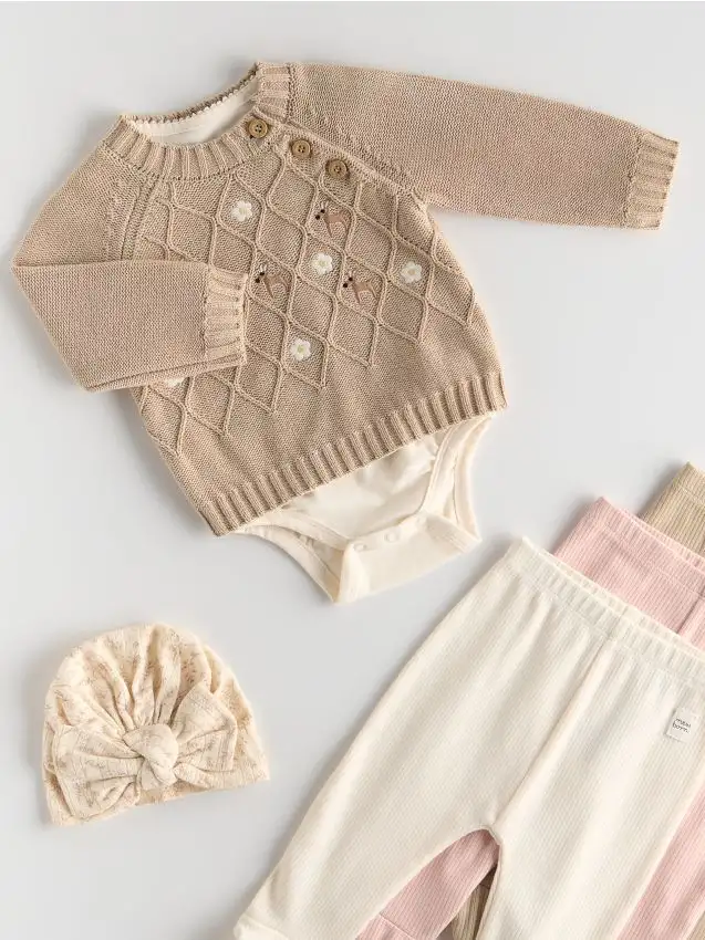 Maglione con ricamo Colore beige