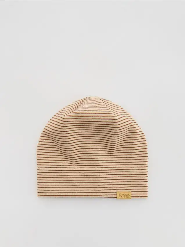 Berretto in viscosa Colore beige