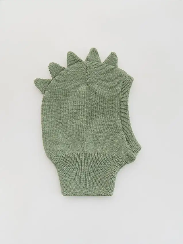 BOYS` BALACLAVA Colore verde polveroso