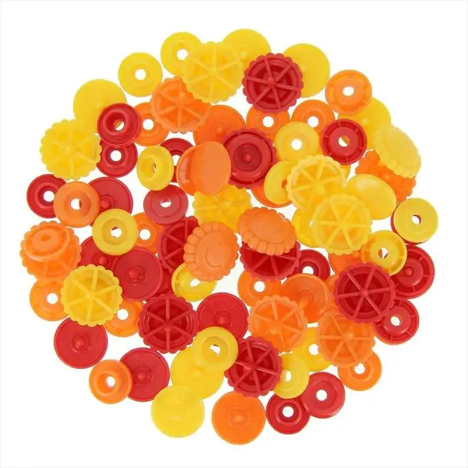 Bottoni a pressione soli e fiori color snaps