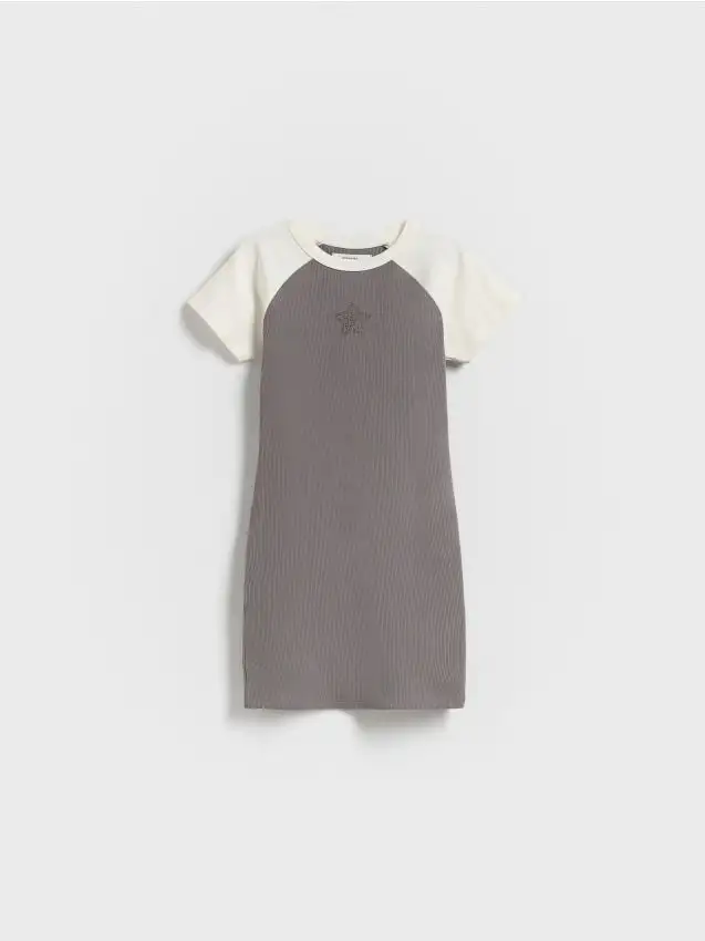 Abito a costine Colore grigio scuro