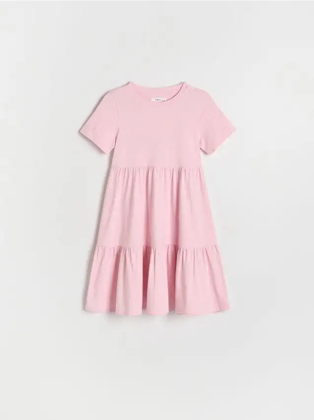 Abito in cotone Colore rosa pastello