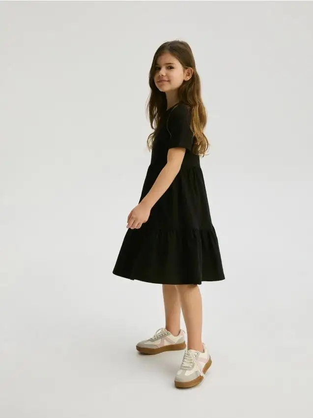 Abito in cotone Colore nero