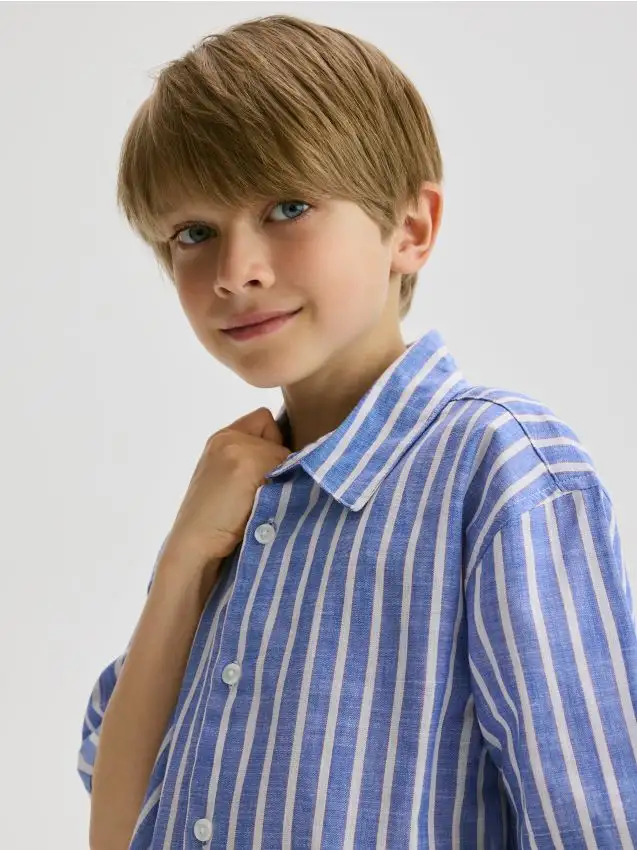 Camicia oversize Colore blu