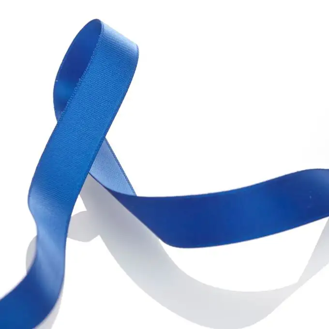 Nastro raso doppio lato - Blu scuro