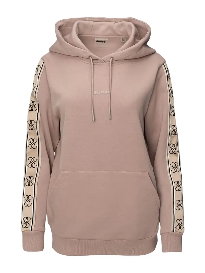 GUESS SPORT Women's Sweatshirt CARLA HOODED SWEATSHIRT V4YQ11 KB3P2 G4Q9 Pink