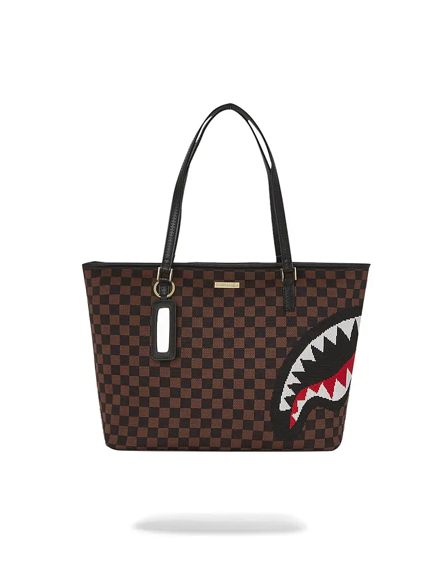 SPRAYGROUND Women's Bag KNIT SHARKS IN PARIS 2.0 TOTE 910T6842NSZ Black
