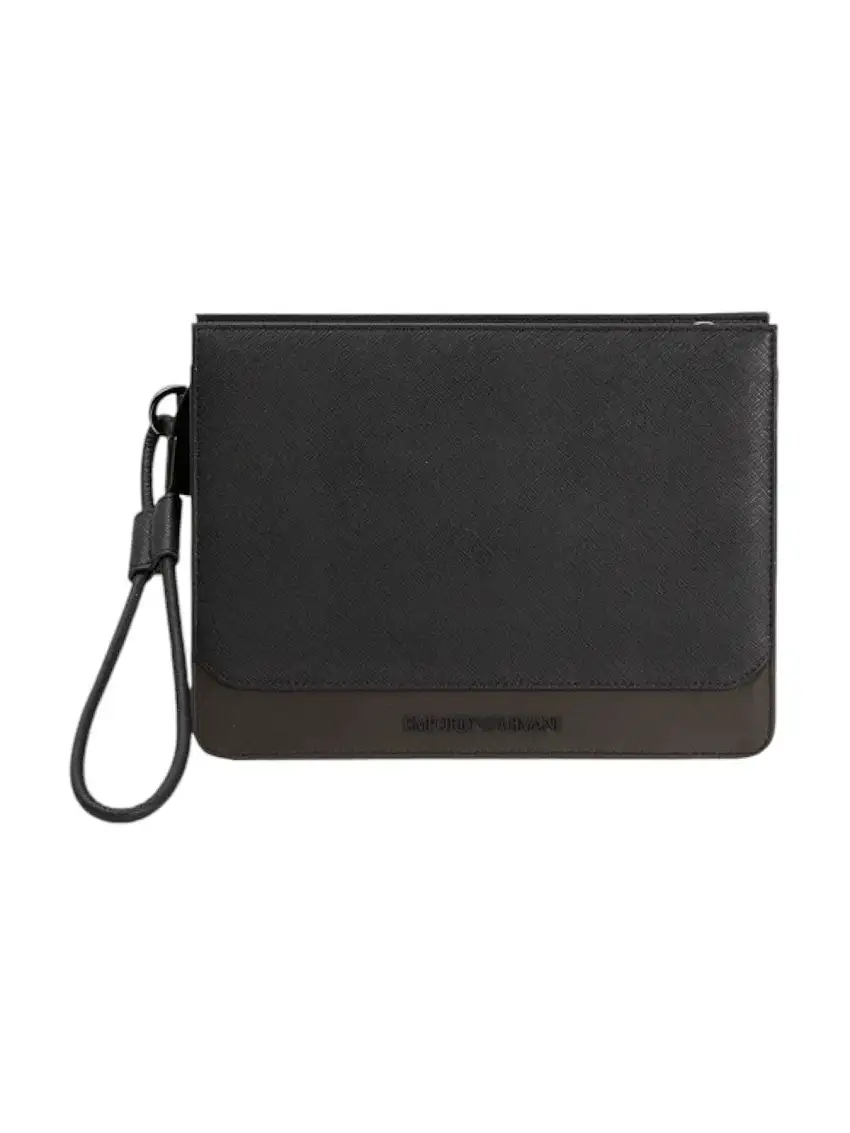 EMPORIO ARMANI Men's Clutch Bag Y4R614 YQ75I 81973 Black