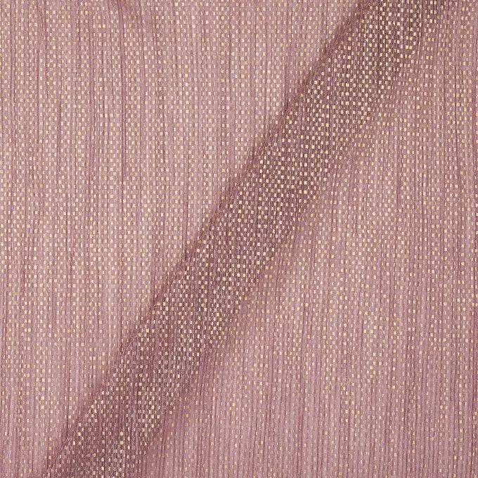 Tessuto velato liscio rosa e dorato