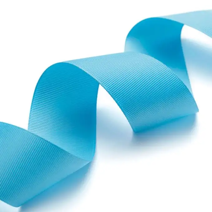 Nastro gros grain turchese 38mm