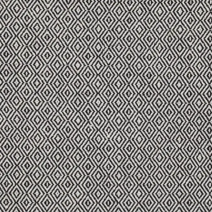 Tessuto cotone nero e bianco rombi