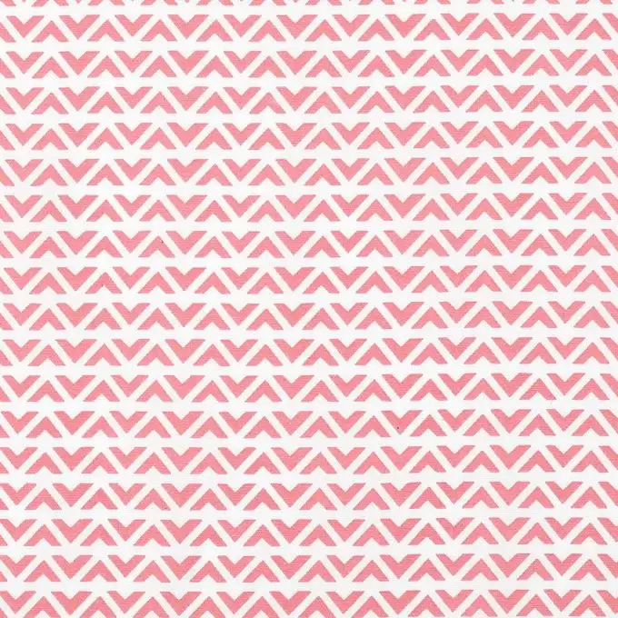 Tessuto popeline chevron rosa