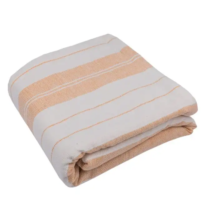 Copriletto ecru e giallo